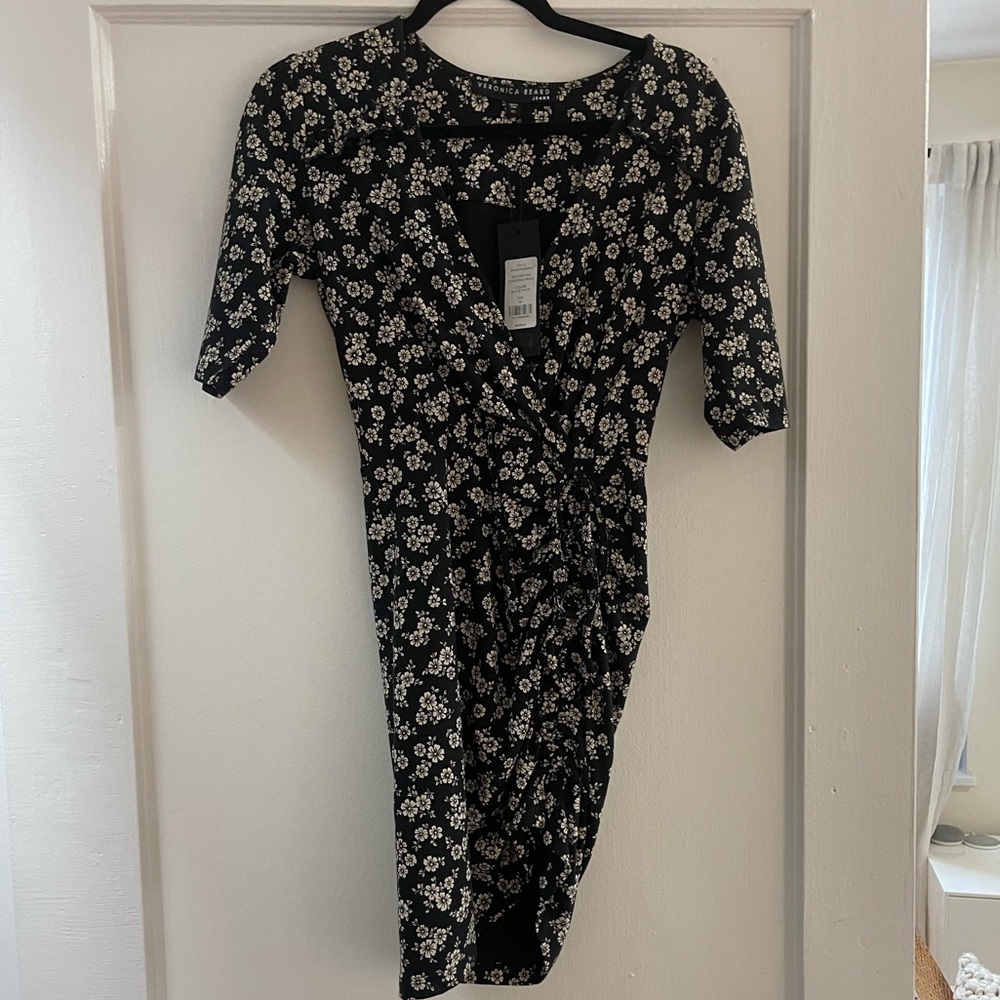 Floral Black Dress